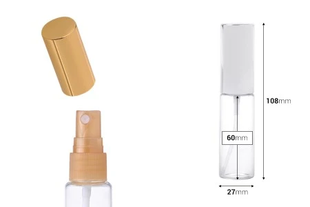 Staklena bočica za parfem 30mL plastičan sprej i aluminijumski zatvarač u 2 boje - (minimalna porudžbina 1 kutija)-2