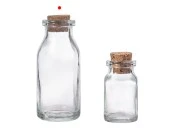 Staklena flašica 15mL sa konusnim plutanim čepom - 12 kom Staklena flašica 15mL sa konusnim plutanim čepom - 12 kom