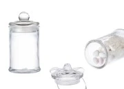 Staklena okrugla tegla 150mL sa staklenim poklopcem i hermetičkim zatvaranjem-slika_proizvoda