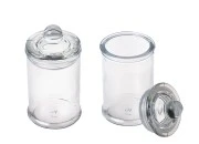 Staklena okrugla tegla 150mL sa staklenim poklopcem i hermetičkim zatvaranjem-dimenzije_slike
