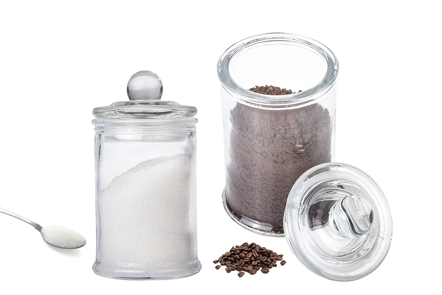 Staklena okrugla tegla 150mL sa staklenim poklopcem i hermetičkim zatvaranjem-grupa_slika