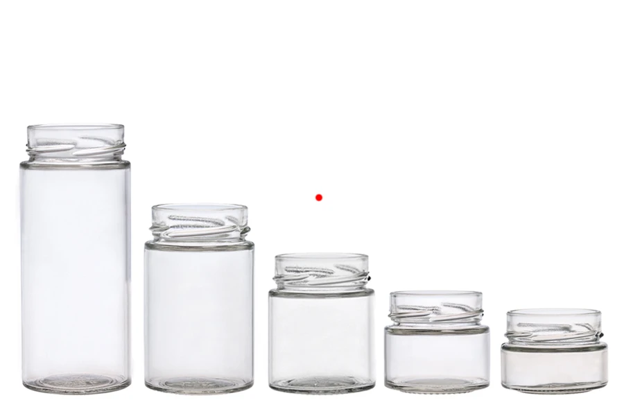 Staklena okrugla tegla 156mL Plus* (za T.O. 58 Deep zatvarač) - bez zatvarača-grupa_slika