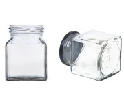 Staklena kockasta tegla za marmeladu 314mL (za T.O. 63 zatvarač) - bez zatvarača-dimenzije_slike