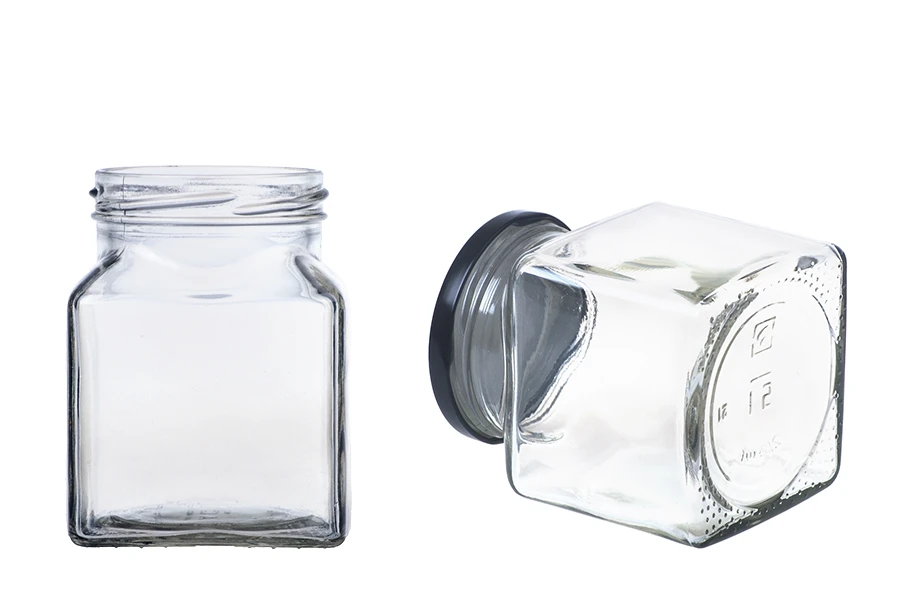 Staklena kockasta tegla za marmeladu 314mL (za T.O. 63 zatvarač) - bez zatvarača-dimenzije_slike