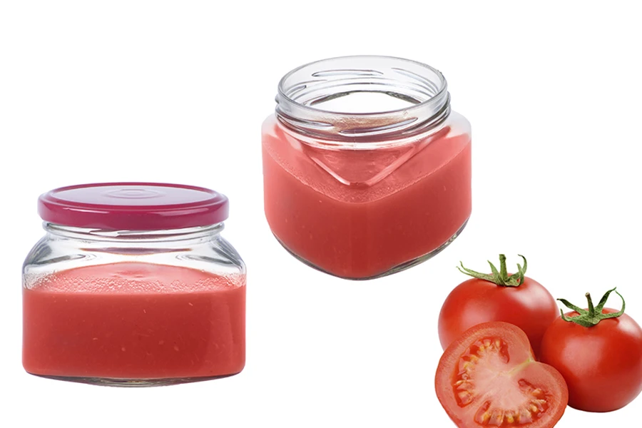 Trouglasta tegla za sos ili med 370mL - bez zatvarača Trouglasta tegla za sos ili med 370mL - bez zatvarača
