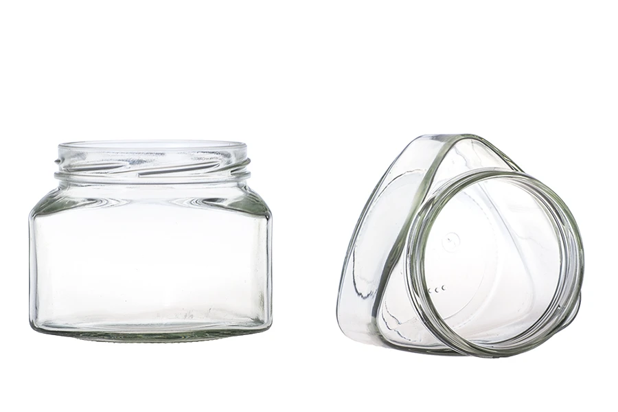 Trouglasta tegla za sos ili med 370mL - bez zatvarača Trouglasta tegla za sos ili med 370mL - bez zatvarača
