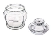 Staklena tegla 180mL sa staklenim poklopcem sa gumicom za hermetičko zatvaranje-grupa_slika