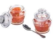 Staklena tegla 180mL sa staklenim poklopcem sa gumicom za hermetičko zatvaranje-