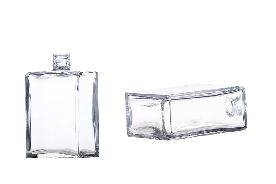 Četvrtasta pljosnata bočica 100mL za parfem, 18/415
