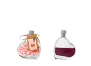 Staklena flašica u obliku srca 50mL-