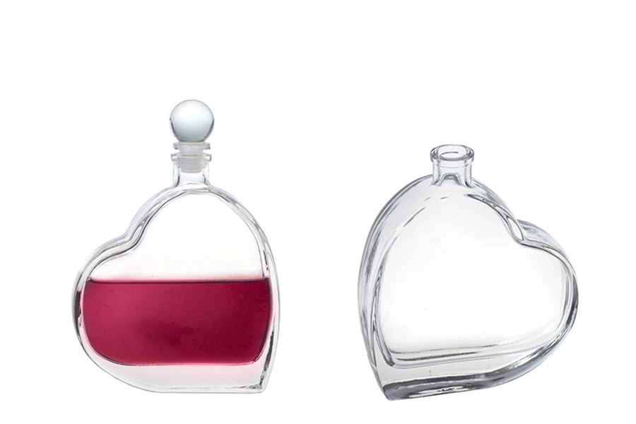 Staklena flašica u obliku srca 100mL-dimenzije_slike