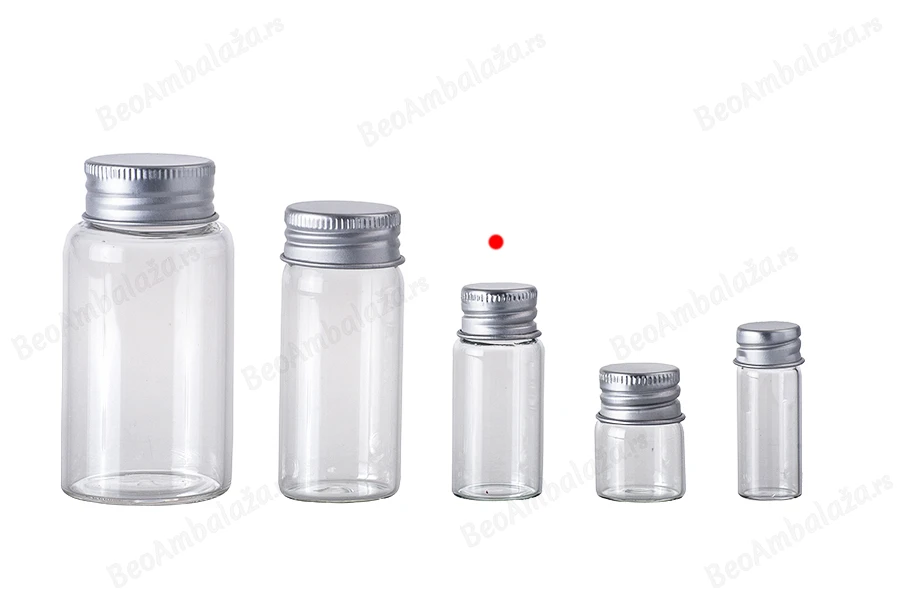 Staklena flašica 10mL sa aluminijumskim zatvaračem - 12 kom-grupa_slika