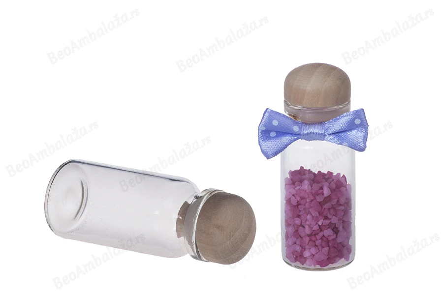 Bočice za poklončiće 10mL, sa drvenim čepom, 22x50 mm-slika_proizvoda