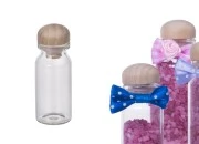 Bočice za poklončiće 10mL, sa drvenim čepom, 22x50 mm Bočice za poklončiće 10mL, sa drvenim čepom, 22x50 mm
