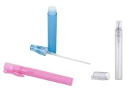 Plastična minijaturna bočica 10mL za parfeme, u 3 boje (poluprovidna, plava ili roze) - 25 kom