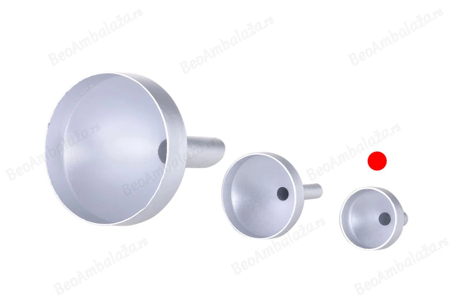 Aluminijumski levak u MAT srebrnoj boji sa prečnikom 17 mm (u donjem delu 4 mm)-grupa_slika