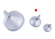 Aluminijumski levak u MAT srebrnoj boji sa prečnikom 25 mm, donji deo 4mm