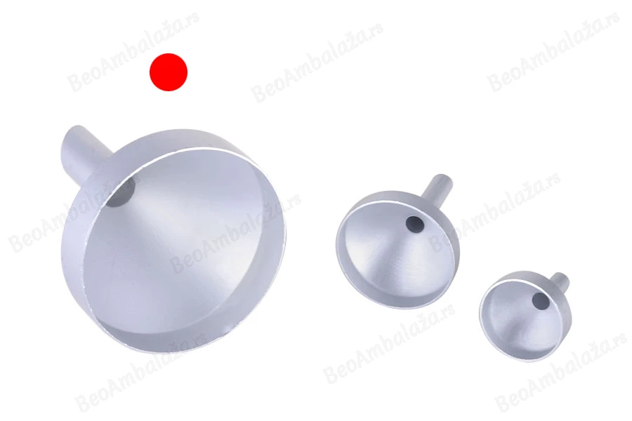 Aluminijumski levak u MAT srebrnoj boji  sa prečnikom  44 mm ( donji deo 10 mm )-grupa_slika