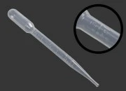 Plastična pipeta 3mL sa mernim oznakama za zapreminu - 100 kom-dimenzije_slike