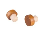 Čep od sintetičke silikonske plute f23 mm sa tamno-braon drvenim vrhom-dimenzije_slike