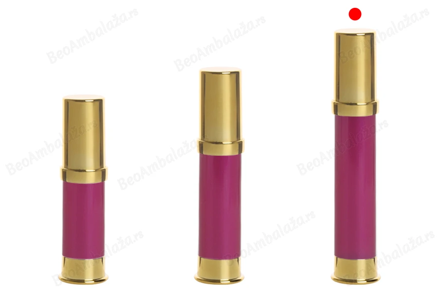 Airless akrilna roze bočica 15mL za kreme - 12 kom-grupa_slika