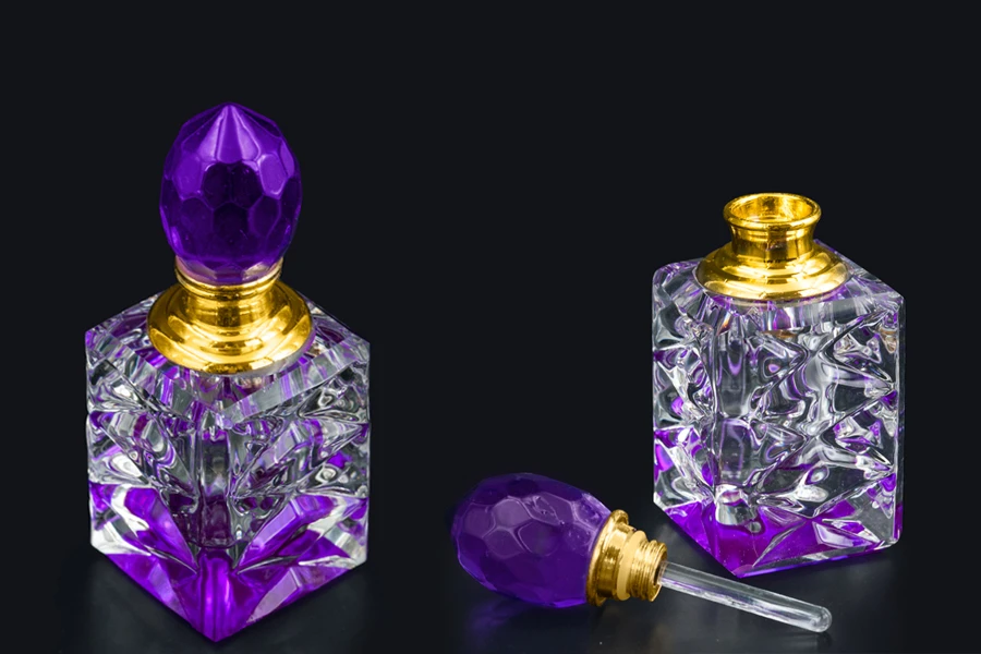 Kristalna bočica za parfem od 5 ml sa kristalnim poklopcem i iglom u 6 boja-dimenzije_slike