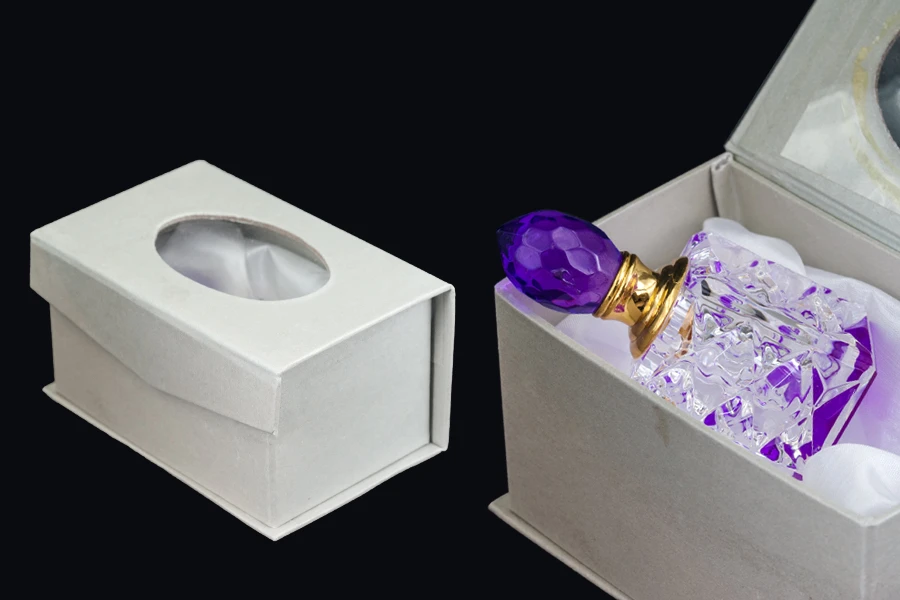 Kristalna bočica za parfem od 5 ml sa kristalnim poklopcem i iglom u 6 boja-grupa_slika