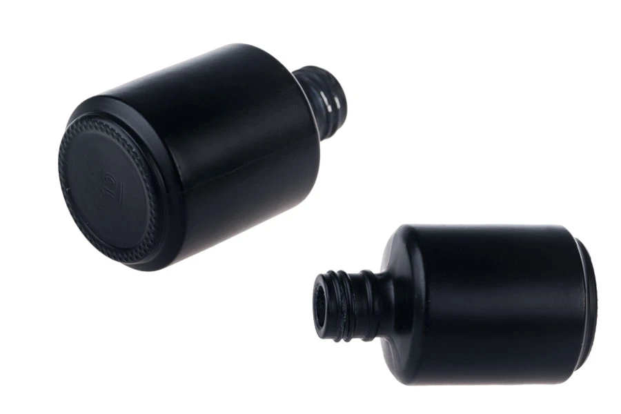 Staklena okrugla bočica 15mL u crnoj MAT boji-dimenzije_slike