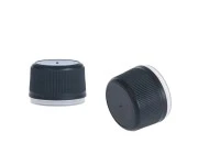 Plastični čep u crnoj boji sa sigurnosnim prstenom PP 24 Plastični čep u crnoj boji sa sigurnosnim prstenom PP 24-dimenzije_slike