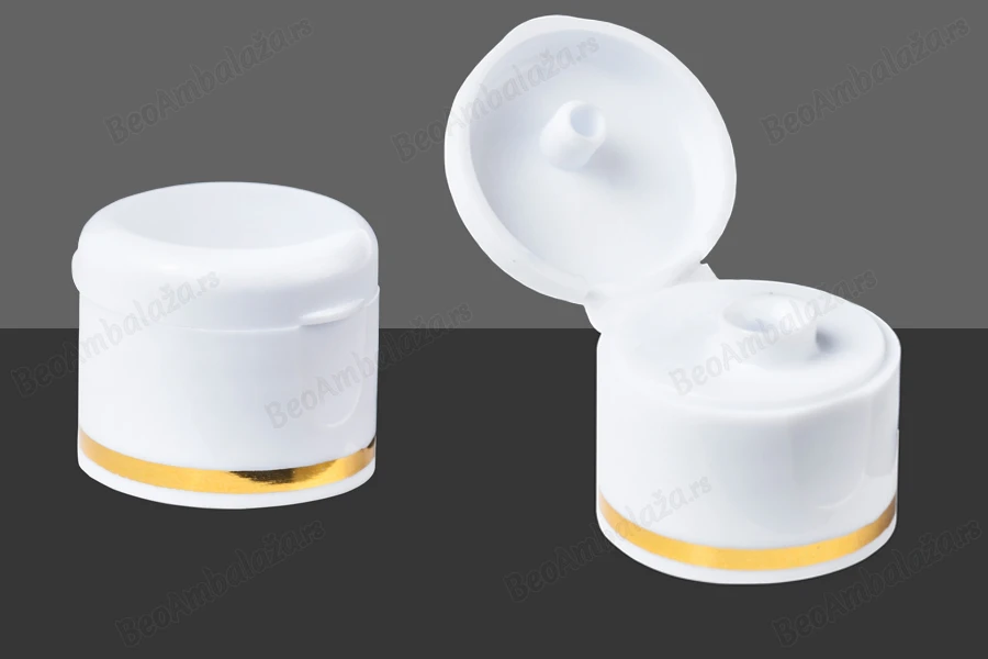 Beli plastični flip top poklopac 24/410-slika_proizvoda