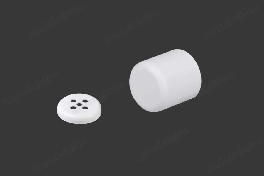 Plastični beli čep sa poklopcem sa malim otvorima od 5mm-grupa_slika