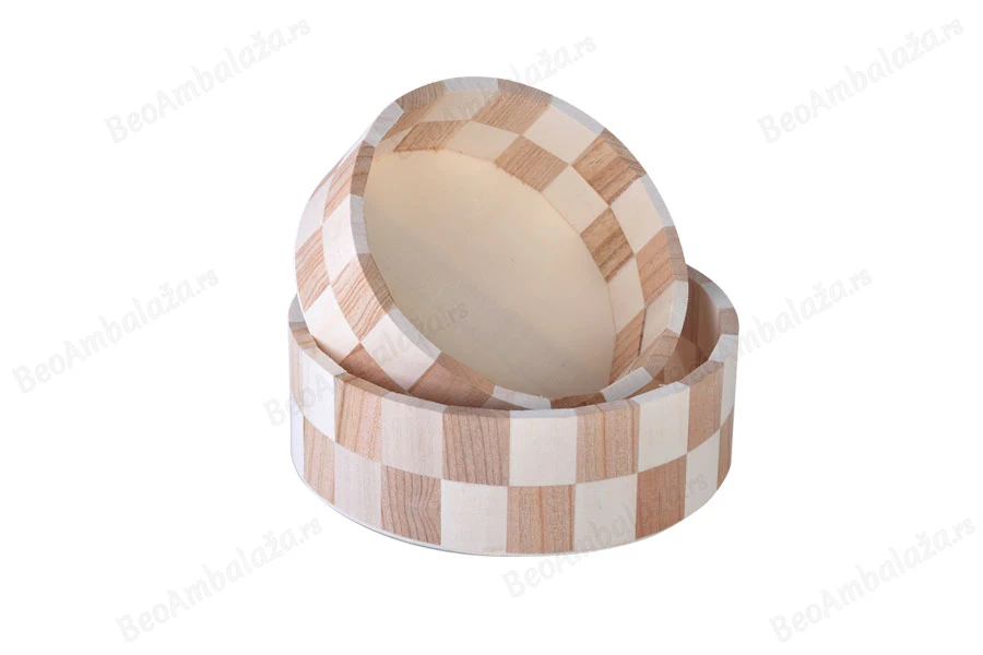 Drvena okrugla korpa 168x60 mm-