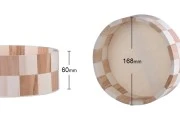 Drvena okrugla korpa 168x60 mm