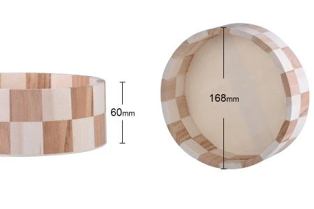 Drvena okrugla korpa 168x60 mm-5