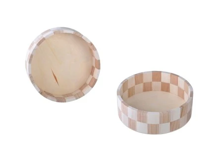 Drvena okrugla korpa 200x65 mm-2