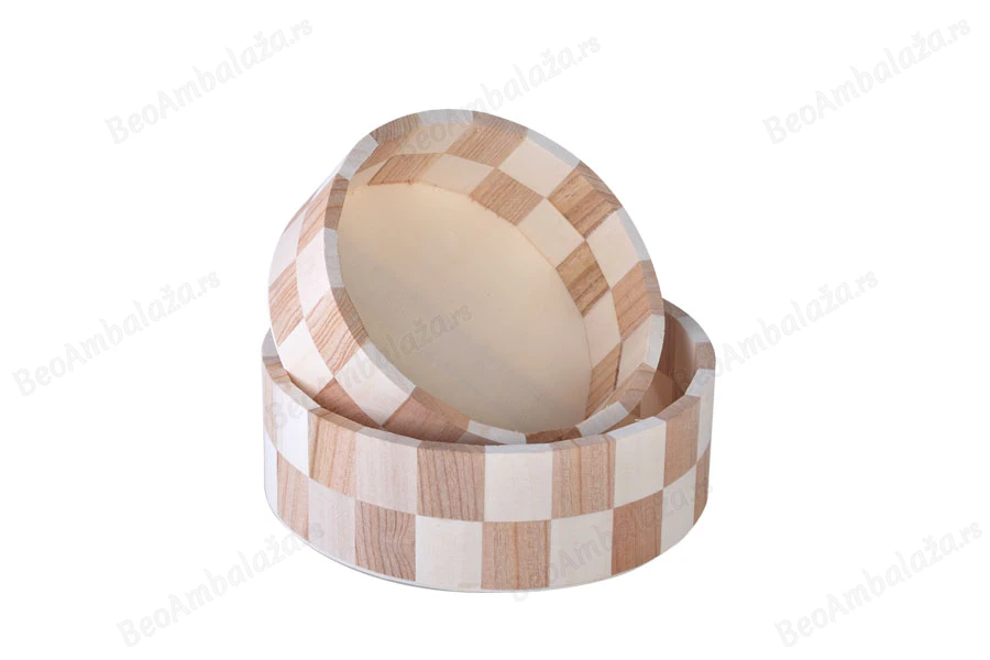 Drvena okrugla korpa 200x65 mm-