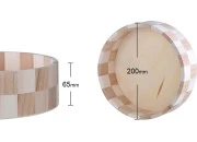 Drvena okrugla korpa 200x65 mm