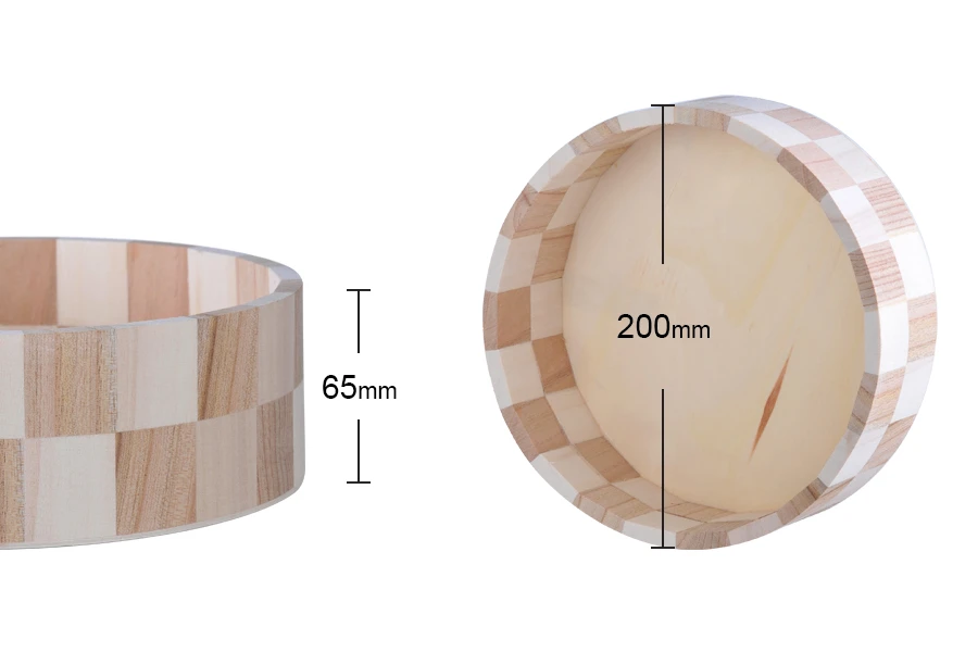 Drvena okrugla korpa 200x65 mm