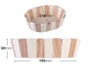 Korpa drvena ovalna 195x178x60 mm