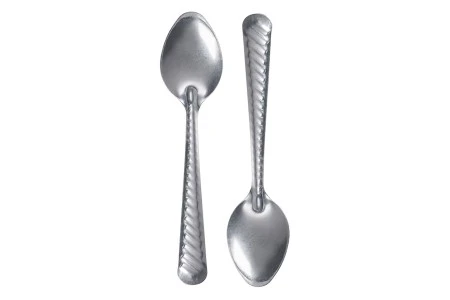 Srebrna metalna kašičića - 9,5 cm-1