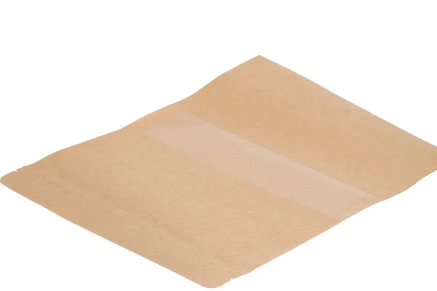 Kraft DoyPack 200x50x300mm kesice sa zipom, prozorom i ovalnim dnom– 100kom Kraft DoyPack 200x50x300mm kesice sa zipom, prozorom i ovalnim dnom– 100kom