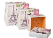 Plastificirana četvrtasta poklon kutija sa motivom Ajfelovog tornja, u 3 veličine (S-M-L)-slika_proizvoda