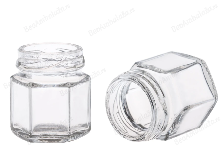 Staklena šestougaona teglica 30mL-slika_proizvoda