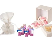 Bele satenske vrećice-