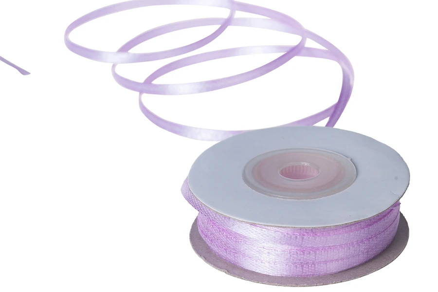 Satenska traka za ukrašavanje, 3 mm u raznim bojama - 50m