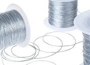 Ukrasni kanap širine 1mm, zlatni/srebrni (1 komad je 100m) Ukrasni kanap širine 1mm, zlatni/srebrni (1 komad je 100m)-
