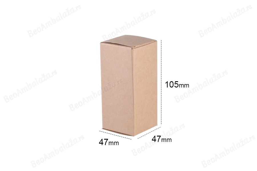 Kartonska kraft kutija 47x47x105mm - 50 kom-dimenzije_slike