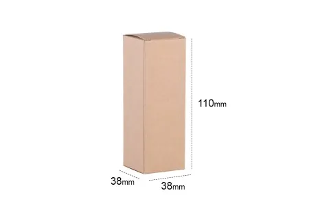 Kartonska kraft ekološka kutija 38x38x110mm - 20 kom-2
