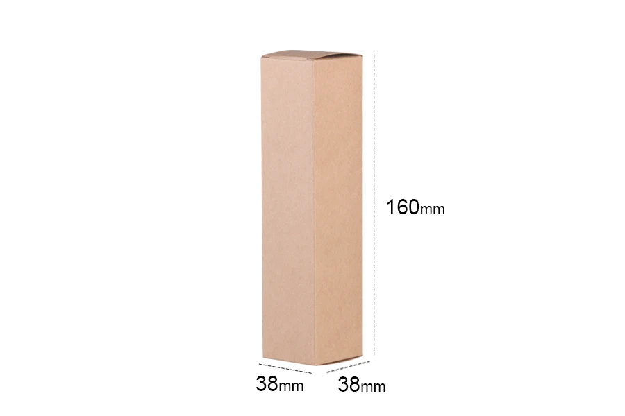 Kartonska kraft kutija 38x38x160mm - 20 kom Kartonska kraft kutija 38x38x160mm - 20 kom