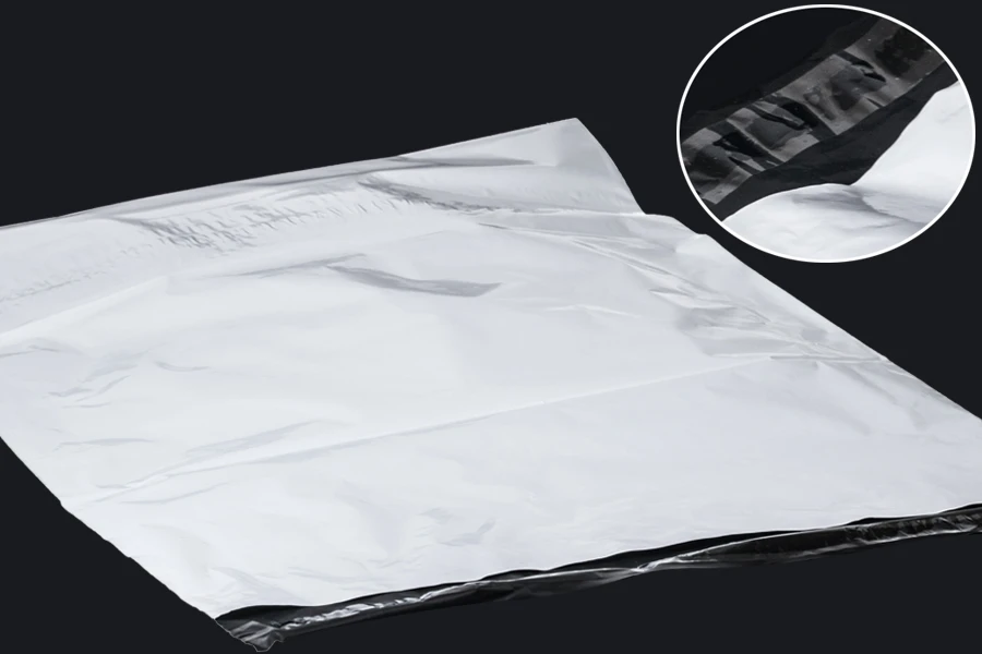 Plastična bela PE kesa 450x600mm sa samolepljivim zatvaranjem, za slanje poštom - 100 kom-slika_proizvoda